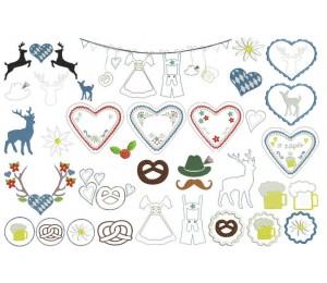 Stickserie - Bayrisches